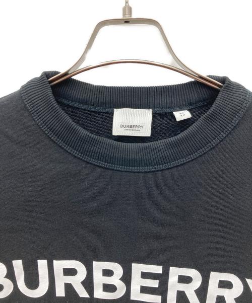 BURBERRY LONDON（バーバリーロンドン）BURBERRY LONDON (バーバリーロンドン) Horseferry Print Crewneck Sweatshirt ブラック サイズ:XSの古着・服飾アイテム