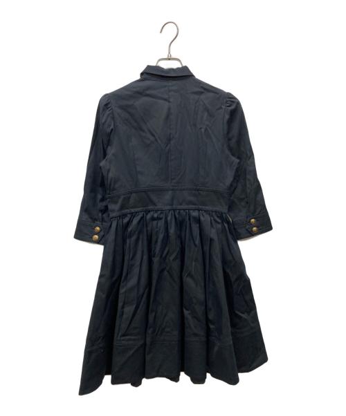 BURBERRY LONDON（バーバリーロンドン）BURBERRY LONDON (バーバリーロンドン) 長袖ワンピース ブラック サイズ:36の古着・服飾アイテム