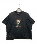 HARLEY-DAVIDSONハーレーダビッドソン）の古着「半袖ワイドカットソー」｜ブラック