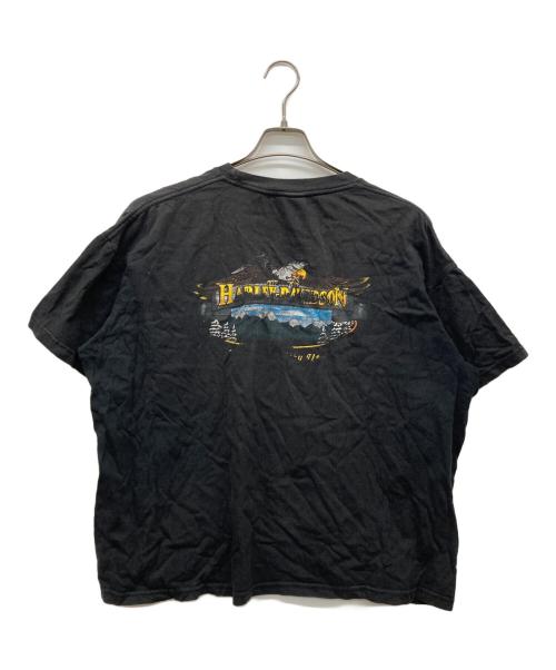 HARLEY-DAVIDSON（ハーレーダビッドソン）HARLEY-DAVIDSON (ハーレーダビッドソン) 半袖ワイドカットソー ブラック サイズ:XLの古着・服飾アイテム