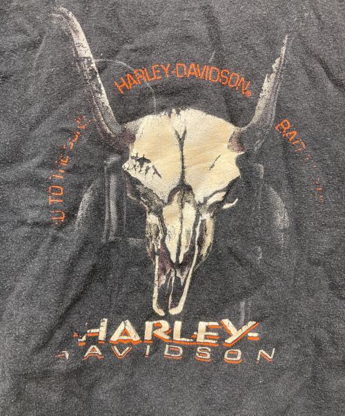 HARLEY-DAVIDSON（ハーレーダビッドソン）HARLEY-DAVIDSON (ハーレーダビッドソン) 半袖ワイドカットソー ブラック サイズ:XLの古着・服飾アイテム