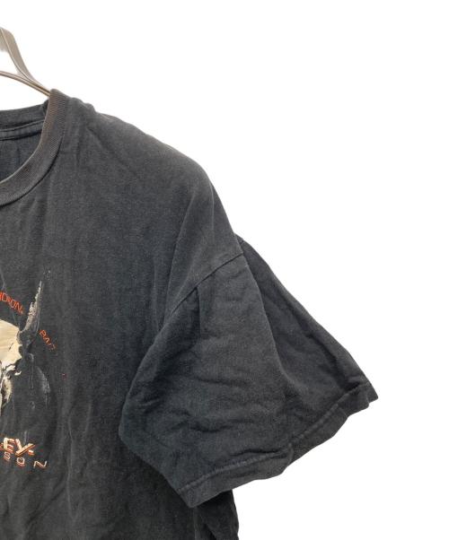 HARLEY-DAVIDSON（ハーレーダビッドソン）HARLEY-DAVIDSON (ハーレーダビッドソン) 半袖ワイドカットソー ブラック サイズ:XLの古着・服飾アイテム