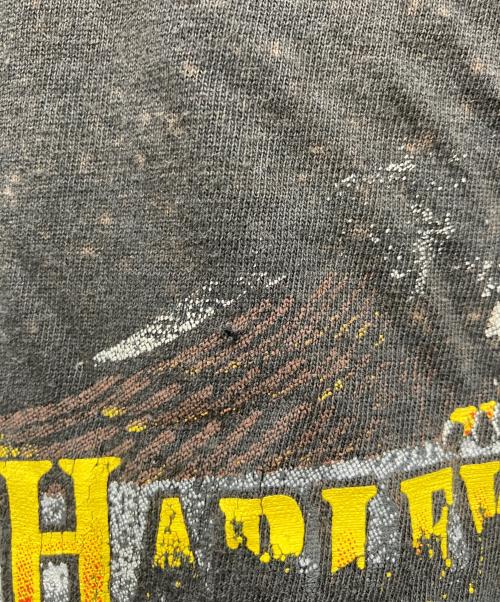 HARLEY-DAVIDSON（ハーレーダビッドソン）HARLEY-DAVIDSON (ハーレーダビッドソン) 半袖ワイドカットソー ブラック サイズ:XLの古着・服飾アイテム