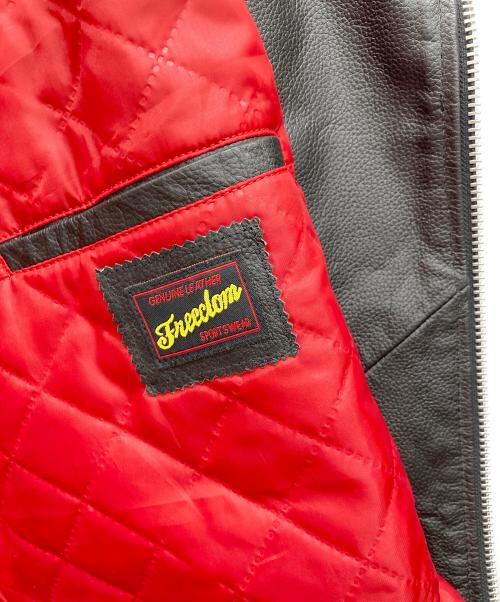 Freeclom（フリークロム）Freeclom (フリークロム) ダブルライダースジャケット ブラック サイズ:48の古着・服飾アイテム