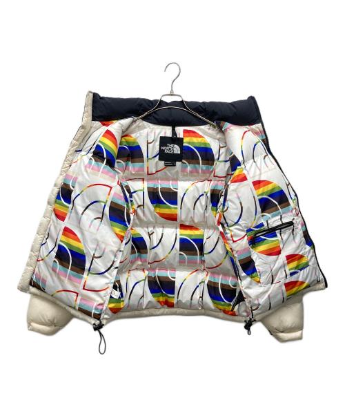 THE NORTH FACE（ザ ノース フェイス）THE NORTH FACE (ザ ノース フェイス) RETRO NUPTSE PRIDE JACKET アイボリー サイズ:Sの古着・服飾アイテム