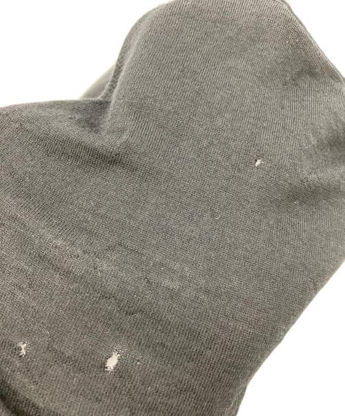 PRADA（プラダ）PRADA (プラダ) ロゴジャガードハイゲージ ウールショートスリーブニット ブラック サイズ:SZ46の古着・服飾アイテム