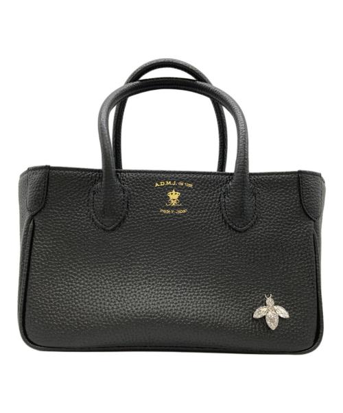 A.D.M.J.（エーディーエムジェイ）A.D.M.J. (エーディーエムジェイ) ザ・ビーミツバチミニトートバッグ ブラックの古着・服飾アイテム