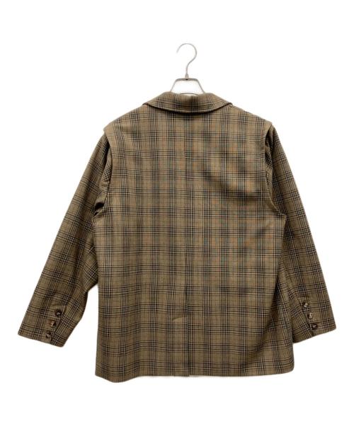 INTERPLAY（インタープレイ）INTERPLAY (インタープレイ) aya (アヤ) 2 way Worker Jacke ブラウン サイズ:Fの古着・服飾アイテム