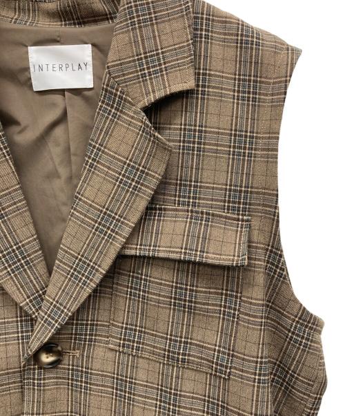 INTERPLAY（インタープレイ）INTERPLAY (インタープレイ) aya (アヤ) 2 way Worker Jacke ブラウン サイズ:Fの古着・服飾アイテム