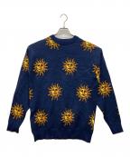 BUTTER GOODSバターグッズ）の古着「SUN KNIT SWEATER」｜ネイビー