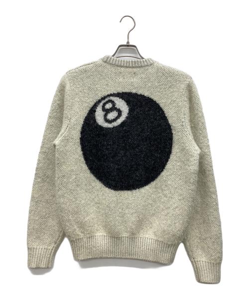 stussy（ステューシー）stussy (ステューシー) 8 ball mohair sweater アイボリー サイズ:Sの古着・服飾アイテム