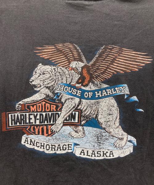 HARLEY-DAVIDSON（ハーレーダビッドソン）HARLEY-DAVIDSON (ハーレーダビッドソン) 半袖Tシャツ ブラック サイズ:Lの古着・服飾アイテム
