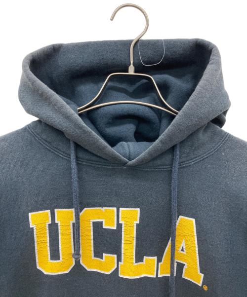 Champion REVERSE WEAVE（チャンピオン リバース ウィーブ）Champion REVERSE WEAVE (チャンピオン リバース ウィーブ) UCLA (ユーシーエルエー) カレッジロゴパーカー ネイビー サイズ:MEDIUMの古着・服飾アイテム