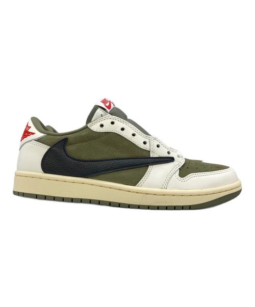 NIKE（ナイキ）NIKE (ナイキ) Travis Scott (トラヴィス・スコット) Air Jordan 1 Low OG SP Reverse Olive サイズ:US7の古着・服飾アイテム