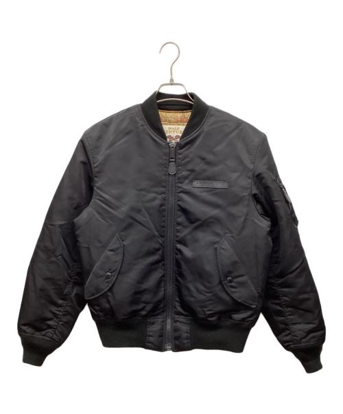 AVIREX（アヴィレックス）AVIREX (アヴィレックス) 50周年モデル MA-1ジャケット ブラック サイズ:MEDIUMの古着・服飾アイテム