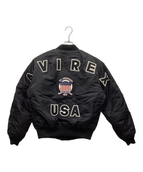 AVIREX（アヴィレックス）AVIREX (アヴィレックス) 50周年モデル MA-1ジャケット ブラック サイズ:MEDIUMの古着・服飾アイテム