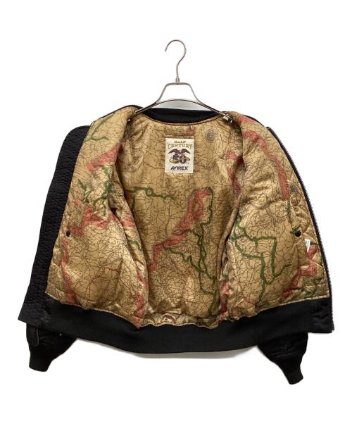 AVIREX（アヴィレックス）AVIREX (アヴィレックス) 50周年モデル MA-1ジャケット ブラック サイズ:MEDIUMの古着・服飾アイテム