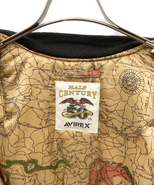 AVIREX（アヴィレックス）AVIREX (アヴィレックス) 50周年モデル MA-1ジャケット ブラック サイズ:MEDIUMの古着・服飾アイテム