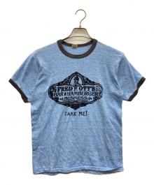 RUSSELL ATHLETIC（ラッセルアスレチック）の古着「70’s リンガーTシャツ 金タグ」｜スカイブルー