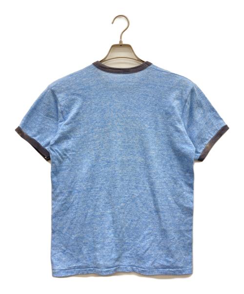 RUSSELL ATHLETIC（ラッセルアスレチック）RUSSELL ATHLETIC (ラッセルアスレチック) 70’s リンガーTシャツ 金タグ スカイブルー サイズ:Mの古着・服飾アイテム