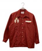 Charm of miamiチャームオブマイアミ）の古着「オープンカラーシャツ」｜レッド