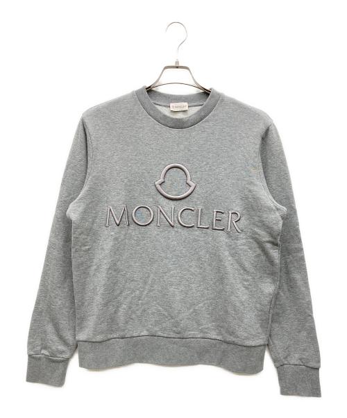 MONCLER（モンクレール）MONCLER (モンクレール) ロゴスウェット グレー サイズ:Mの古着・服飾アイテム