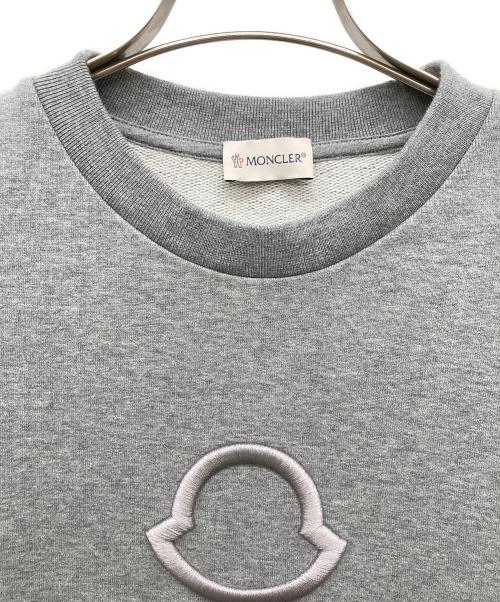 MONCLER（モンクレール）MONCLER (モンクレール) ロゴスウェット グレー サイズ:Mの古着・服飾アイテム