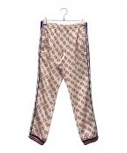 GUCCIグッチ）の古着「ジャージインターロッキングトラックパンツ」｜ピンク