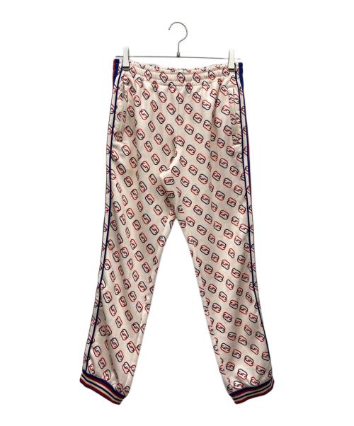 GUCCI（グッチ）GUCCI (グッチ) ジャージインターロッキングトラックパンツ ピンク サイズ:XSの古着・服飾アイテム