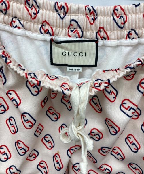 GUCCI（グッチ）GUCCI (グッチ) ジャージインターロッキングトラックパンツ ピンク サイズ:XSの古着・服飾アイテム
