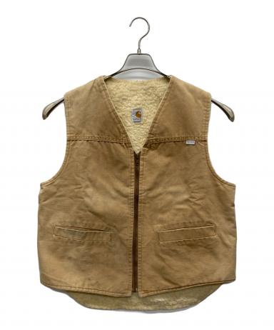 中古・古着通販】CarHartt (カーハート) ボアベスト ベージュ サイズ:L