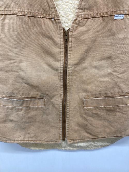 CarHartt（カーハート）CarHartt (カーハート) ボアベスト ベージュ サイズ:Lの古着・服飾アイテム