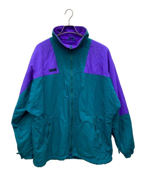 Columbia（コロンビア）Columbia (コロンビア) フリースジャケット グリーン×パープル サイズ:不明の古着・服飾アイテム