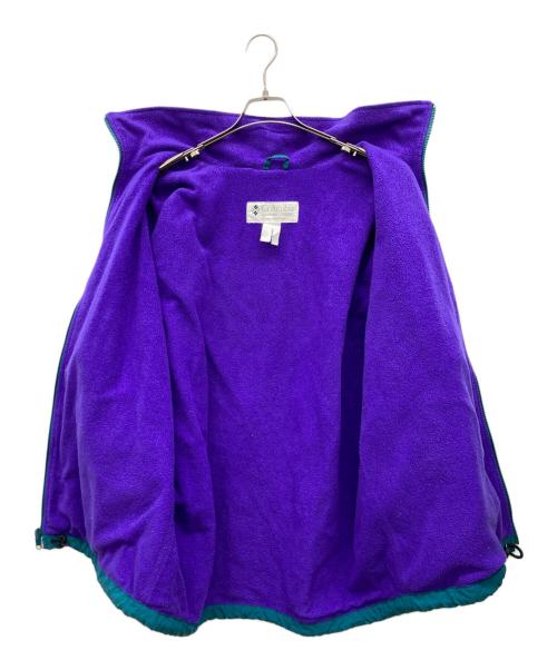 Columbia（コロンビア）Columbia (コロンビア) フリースジャケット グリーン×パープル サイズ:不明の古着・服飾アイテム