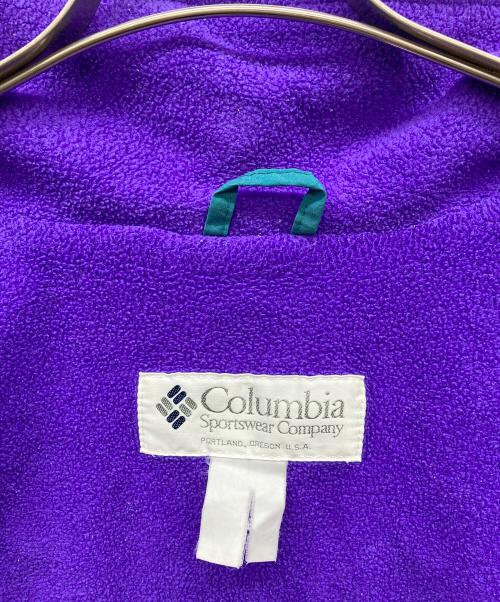Columbia（コロンビア）Columbia (コロンビア) フリースジャケット グリーン×パープル サイズ:不明の古着・服飾アイテム