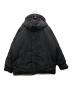 DANTON（ダントン）の古着「ダウンアーミーフーデッドジャケット」｜ブラック