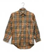 Burberry'sバーバリーズ）の古着「シャドーホースノヴァチェックシャツ」｜ベージュ