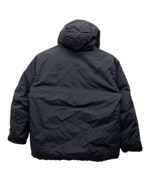 CAMP 7（キャンプ７）CAMP 7 (キャンプ７) 切替フードダウンジャケット ブラック サイズ:Lの古着・服飾アイテム