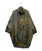 MOYURUモユル）の古着「ART PRINT COAT」｜グリーン