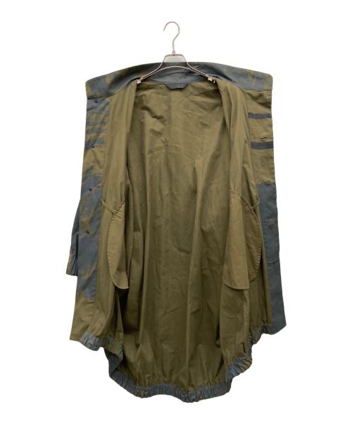 MOYURU（モユル）MOYURU (モユル) ART PRINT COAT グリーン サイズ:M-Lの古着・服飾アイテム