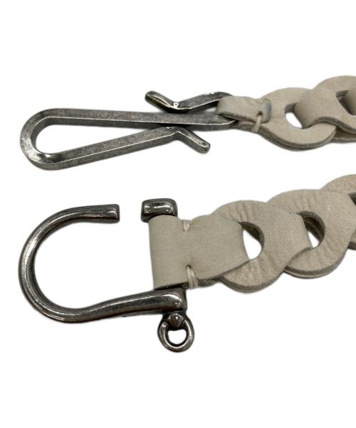 WYM LIDNM（ウィム バイ リドム）WYM LIDNM (ウィム バイ リドム) ベルト ホワイトの古着・服飾アイテム