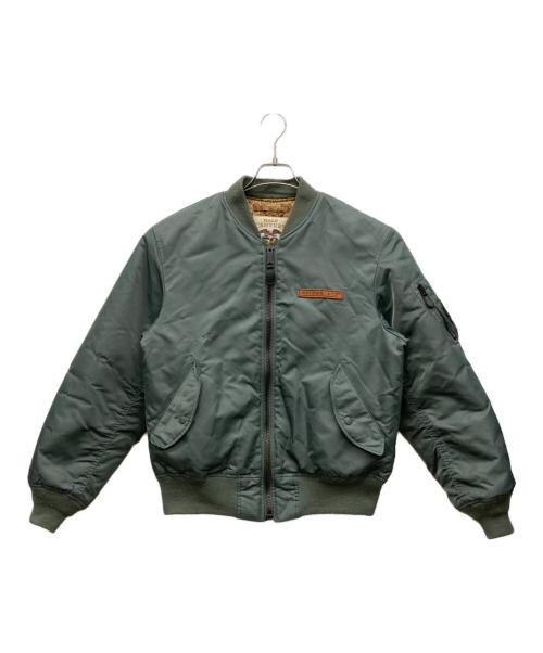 AVIREX（アヴィレックス）AVIREX (アヴィレックス) 50th Anniversary MA-1 SIGNATURE BIG LOGO MA-1 グリーン サイズ:表記無しの古着・服飾アイテム