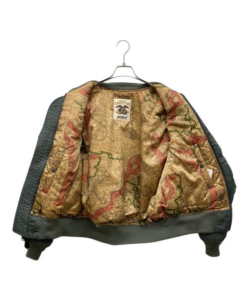 AVIREX（アヴィレックス）AVIREX (アヴィレックス) 50th Anniversary MA-1 SIGNATURE BIG LOGO MA-1 グリーン サイズ:表記無しの古着・服飾アイテム