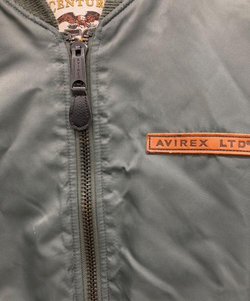 AVIREX（アヴィレックス）AVIREX (アヴィレックス) 50th Anniversary MA-1 SIGNATURE BIG LOGO MA-1 グリーン サイズ:表記無しの古着・服飾アイテム