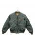 AVIREX（アヴィレックス）の古着「50th Anniversary MA-1 SIGNATURE BIG LOGO MA-1」｜グリーン