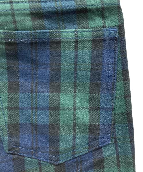 holiday（ホリデー）HOLIDAY (ホリデー) HIGH WAIST SKINNY FLARE CHECK PANTS マルチカラー サイズ:SH/1の古着・服飾アイテム