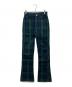 HOLIDAY（ホリデー）の古着「HIGH WAIST SKINNY FLARE CHECK PANTS」｜マルチカラー