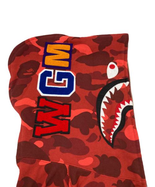 A BATHING APE（ア ベイシング エイプ）A BATHING APE (ア ベイシング エイプ) SEPARATE SHARK FULL ZIP HOODIE マルチカラー サイズ:2XLの古着・服飾アイテム