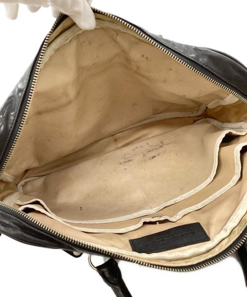 THE WARMTHCRAFTS MANUFACTURE（ウォームスクラフツ マニュファクチャー）THE WARMTHCRAFTS MANUFACTURE (ウォームスクラフツ マニュファクチャー) レザーハンドバッグ ブラックの古着・服飾アイテム