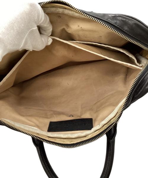 THE WARMTHCRAFTS MANUFACTURE（ウォームスクラフツ マニュファクチャー）THE WARMTHCRAFTS MANUFACTURE (ウォームスクラフツ マニュファクチャー) レザーハンドバッグ ブラックの古着・服飾アイテム